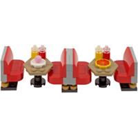 Seats & Tables for Fast-Food Restaurant or Diner | All parts LEGO