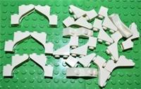 😀 LEGO ARCH 2x3 3x2 NEW x20 pieces # WHITE # bridge window wall castle 😀