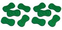 LEGO Stand Base for Minifigure Green (pack of 10) rare part no.88000