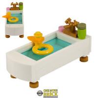 Bath - Bathroom Bathtub with rubber duck & accessories | All parts LEGO