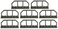 LEGO DARK GREY fence barrier 1x6 (pack of 8) police bars city road construction
