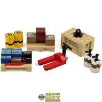 Cargo Crates | Oil drums, Lego boxes, parcels, pallet truck | All parts LEGO