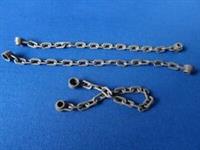 NEW LEGO DARK BLUISH GREY 21 LINK CHAIN x 3 PART No 30104