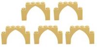 LEGO ARCH 1x3x3 NEW x10 pieces # TAN SAND CREAM # bridge window wall castle
