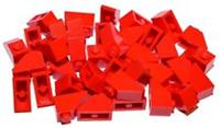 LEGO Roof Slopes Tiles # RED 1x2 45deg # pack of 50 pieces # BRAND NEW