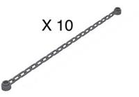 Lego Chain Chains 21 Links DARK GREY x 10