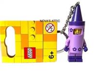 LEGO MOVIE 2 CRAYON GIRL MINIFIGURE KEYRING KEYCHAIN 853995