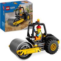 LEGO City 60401 Construction Steamroller Model Truck Building Set with a Worker