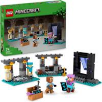 LEGO Minecraft 21252 The Armoury Building Toy Featuring Character Figures