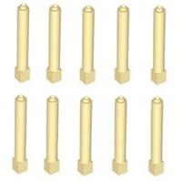 😀 LEGO bricks round 1x6 [pack x10] # TAN pillar column walls castle 😀