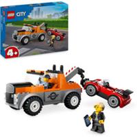 LEGO City 60435 Tow Truck and Sports Car Repair Vehicle Toy Set with Minifigures