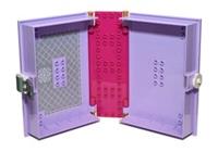 😀 LEGO Story Book Cover # LAVENDER # with Clasp, Storage Container Box [+]