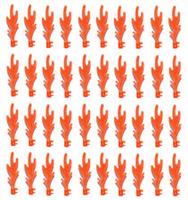 £ LEGO Fire Flame (pack x40) Transparent Orange NEW [*]