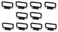 😀 LEGO Black Fence Barrier 2x4 [Pack x10] police bars city road construction *