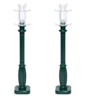 😀 LEGO DARK GREEN Lamp Post [Pack x2] Street Light City Road Modular *