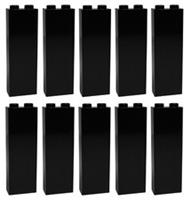 😀 LEGO Bricks 1x2x5 BLACK x10 panels pillar column walls castle