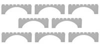 😀 LEGO ARCH 2x8 [x8 pieces] # LIGHT GREY # bridge window wall castle