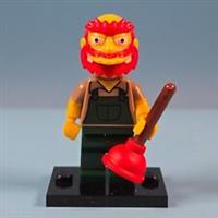 The Simpsons Lego Minifigures S2 - Groundskeeper Willie 4cm/1.5inch Open Pack