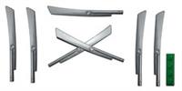 £ LEGO Weapons Pack x7 * GENUINE * NEW * silver-pearl-grey blade VERY LONG A