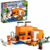 Lego 21178 Minecraft The Fox Lodge House Animal Toys with Drowned Zombie Figure