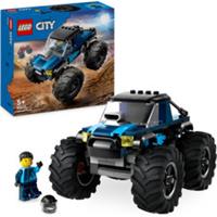 LEGO City 60402 Blue Monster Truck Toy Vehicle Set with a Driver Minifigure