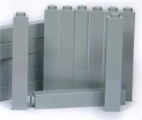 😀 LEGO bricks 1x5 pack x10 panels LIGHT GREY pillar 1x1x5 column walls castle +