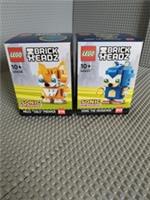 LEGO 40627 SONIC THE HEDHEHOG AND 40628 MILES TAILS PROWER NEW SEALED BRICKHEADZ