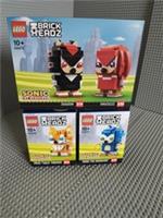 Lego Brickheadz 40627 40628 40672 Sonic/Miles/Shadow&Knuckles New& Sealed