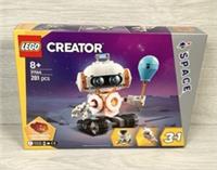 LEGO Creator 3 in 1 Space Robot, Space Dog, Rocket with Light Brick Set 31164
