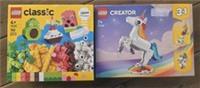 Lego Creator Unicorn 31140 & 11039 Classic Ideas Lego Sets