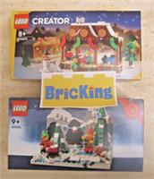 LEGO 40564 Christmas Winter Elves + 40602 Xmas stall (NEW & sealed)