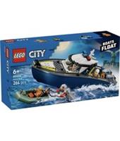LEGO City Police Boat Chase Building Toy Set 60456 New Sealed