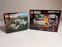LEGO Star Wars 75317 & 75321 Mandalorian Brickheadz Razor Crest NEW Sealed