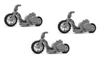😀 LEGO 3x Motorbike Flywheel Stuntz Racer Friction Motor Motorcycle Fun! 😀