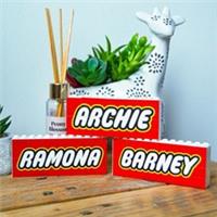 Original LEGO Brick Custom Printed With Any Name