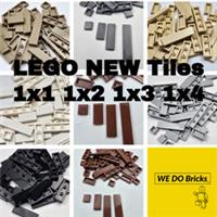 LEGO *NEW* TILES Genuine Flat Detailing Bundle 1X1 1X2 1X3 1X4 X50 Pieces