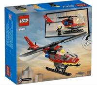 LEGO City 60411 Fire Rescue Helicopter Building Kit, NEW, FREE POST