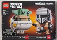 LEGO Star Wars BrickHeadz 75317 The Mandalorian & The Child Complete Boxed