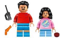 LEGO Reuben Delgado AND Isabella Delgado minifigs from Jurassic World set 76972
