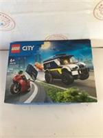 LEGO City Police Prisoner Transport Van Toy - Model Truck Kit w/Motorbike.