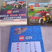 Lego City New Build Your Own Adventure Kit Fire Truck & Book