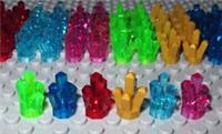 Lego Rock 1x1 Crystal 5 Point - Part No 52 - x10 New Pieces - Choose Color