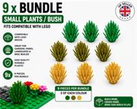 9 x Bundle joblot Small plants Bush fits compatible with Fits lego