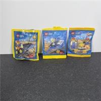 LEGO City Polybag Bundle Of 3 New And Sealed Police & Builders