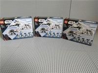 3 x LEGO Star Wars: Snowtrooper Battle Pack (75320) NEW & SEALED