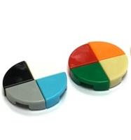 LEGO 25269 Tile, Round 1 x 1 Quarter - FREE P&P!