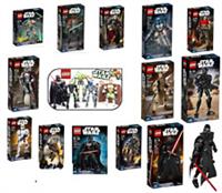 Lego Star Wars Buildable Figures- Kylo Ren/Finn/Rey/Han Solo/Jyn Erso/Chewbacca