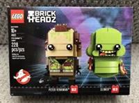 NEW LEGO GHOSTBUSTERS BRICKHEADZ PETER VENKMANN & SLIMER 41622. SEALED FREE POST