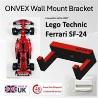 Wall mount LEGO Technic Cars Ferrari SF-24 F1 Car 42207 Holder Hook Bracket