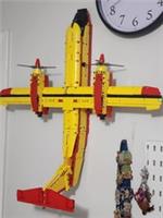 Brick Technic Firefighter Aircraft 42152 Flush Wall Mount